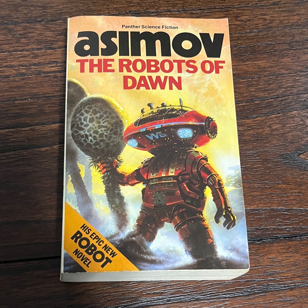 Isaac Asimov 'The Robots of Dawn' Science Fiction Book Rare Softcover Novel